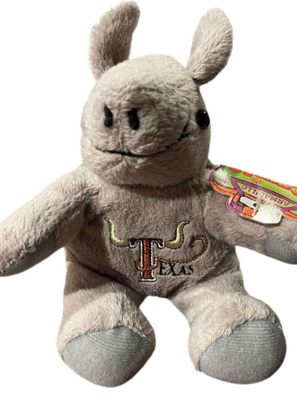 Souvies Texas Armadillo Plush Souvenir Toy Bean Bag 8" w/tags